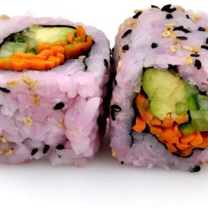 California Végétarien Avocat Concombre Carotte Poivrons Oignons Coriandre