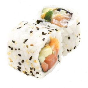 California Saumon Concombre Sauce epicee Masago Sésame